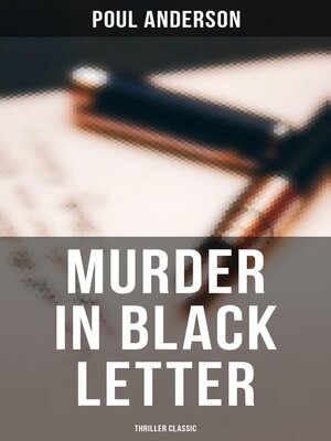 cover image of Murder in Black Letter (Thriller Classic)